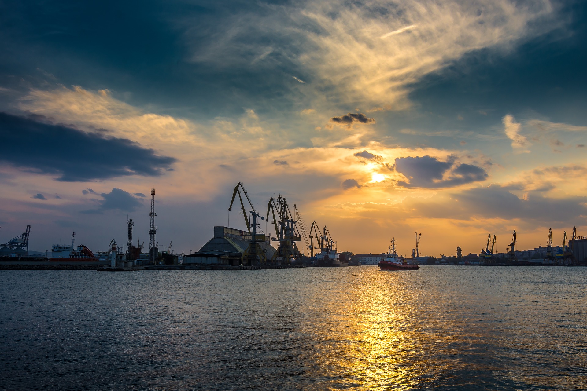 Harbour at sunrise